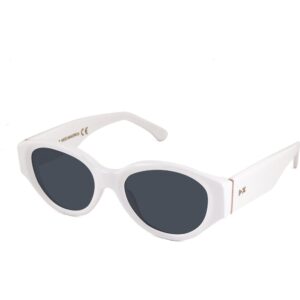 Occhiali da sole  Xlab Mod. maiorca cod. colore bianco / fumo polarizzato Unisex Rotonda Bianco