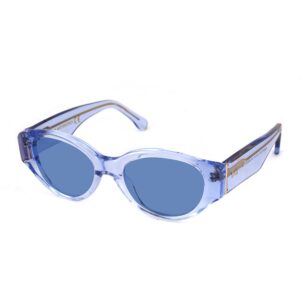 Occhiali da sole  Xlab Mod. maiorca cod. colore azzurro tr. / azzurro polarizzato Unisex Rotonda Azzurro