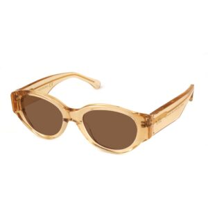 Occhiali da sole  Xlab Mod. maiorca cod. colore champagne / marrone polarizzato Unisex Rotonda Champagne