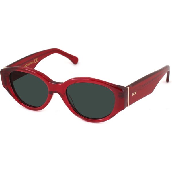 Occhiali da sole  Xlab Mod. maiorca cod. colore rosso / g15 polarizzato Unisex Rotonda Rosso