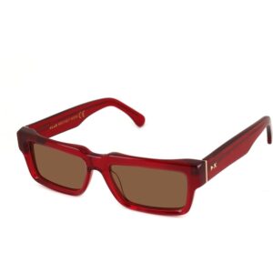 Occhiali da sole  Xlab Mod. half moon cod. colore bordeaux / marrone polarizzato Unisex Squadrata Bordeaux