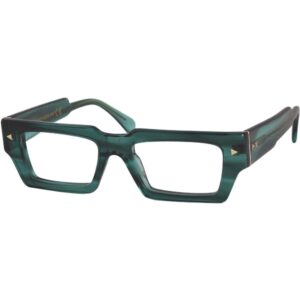 Occhiali da vista  Xlab Mod. auckland antiriflesso cod. colore verde strisciato Unisex Squadrata Verde strisciato