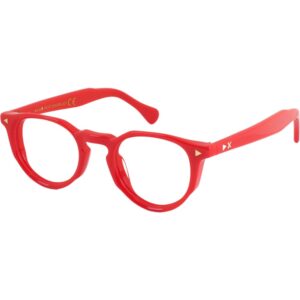 Occhiali vista  Xlab Mod. sanblas antiriflesso cod. colore rosso Unisex Rotonda Rosso