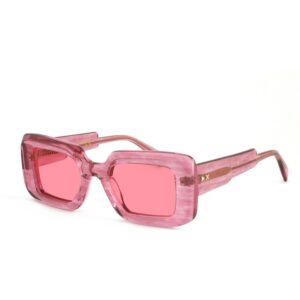 Clip on  Xlab Mod. mokoia cod. colore rosa trasparente striato / rosa polarizzato Donna Squadrata Trasparente rosa striato