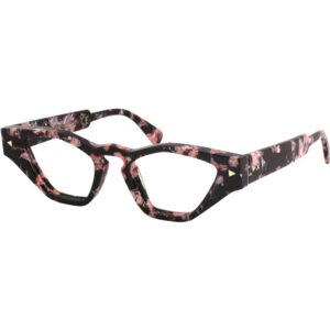 Occhiali da vista  Xlab Mod. sumatra antiriflesso cod. colore flower rosa-nero Donna Cat eye Nero / rosa