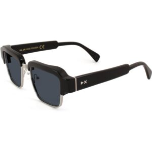 Clip on  Xlab Mod. fraser cod. colore nero lucido - argento / 6267 fumo polarizzato Unisex Squadrata Nero