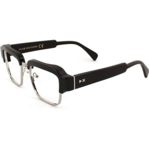 Clip on  Xlab Mod. fraser fotocromatico cod. colore nero lucido - argento / 6274 lenti neutre fotoc. blu Unisex Squadrata Nero