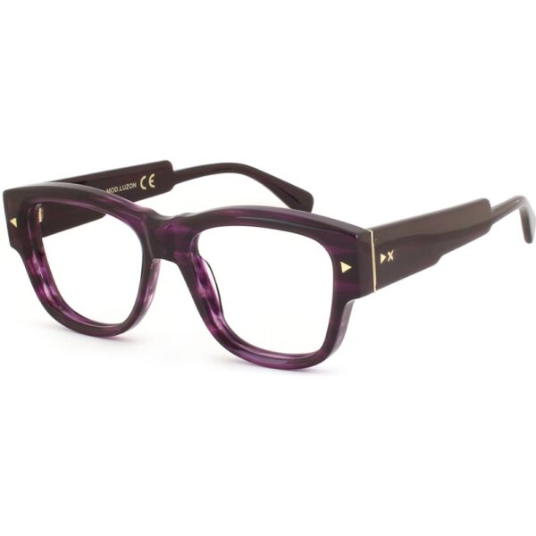 Occhiali da vista  Xlab Mod. luzon antiriflesso cod. colore viola striato lucido Unisex Squadrata Viola