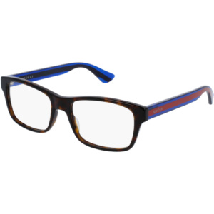 Occhiali vista  Gucci Gg0006on cod. colore 007 Uomo Squadrata Havana/blu