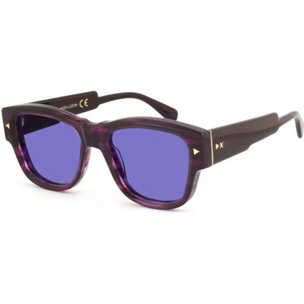 Clip on  Xlab Mod. luzon cod. colore viola striato lucido / 6262 lilla polarizzato Unisex Squadrata Viola