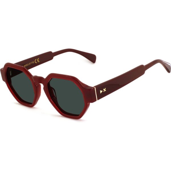 Occhiali da sole  Xlab Mod. leyte cod. colore bordeaux / g15 polarizzato Unisex Geometrica Bordeaux