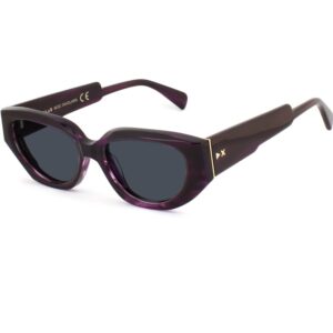 Occhiali da sole  Xlab Mod. tavolara cod. colore viola striato trasparente / fumo polarizzato Donna Cat eye Viola striato trasparente