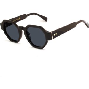 Occhiali da sole  Xlab Mod. leyte cod. colore nero / fumo polarizzato Unisex Geometrica Nero