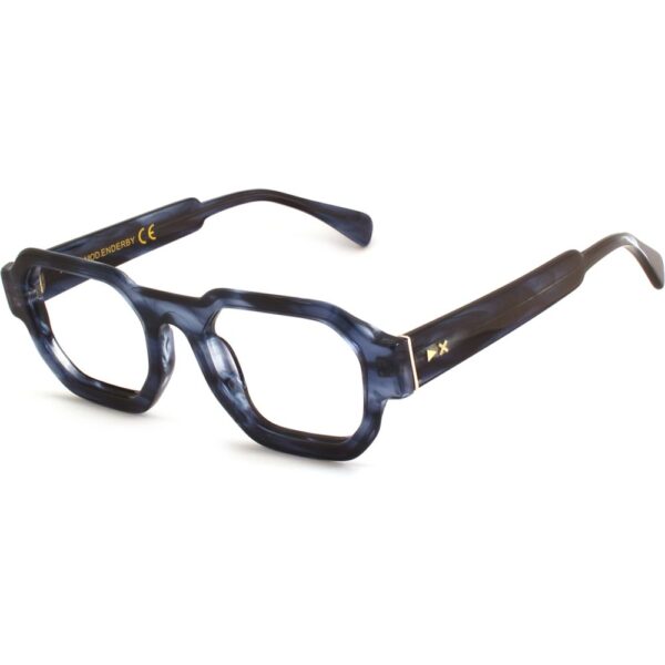 Occhiali vista  Xlab Mod. enderby antiriflesso cod. colore blu striato trasparente Uomo Squadrata Blu striato