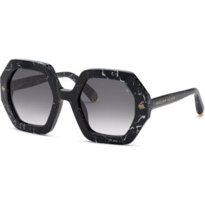 Occhiali da sole  Philipp plein Spp039m plein first lady hong kong cod. colore 0869 Donna Geometrica Nero