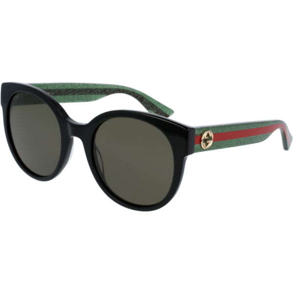 Occhiali da sole  Gucci Gg0035sn cod. colore 002 Donna Rotonda Nero