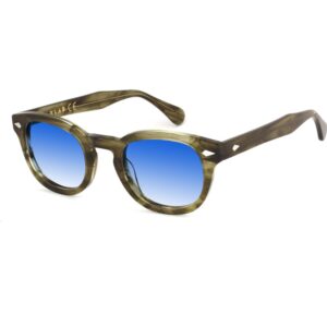 Occhiali da sole  Xlab 8004 stile moscot cod. colore 07s verde trasparente striato / azzurro sfumato Unisex Panthos Verde strisciato