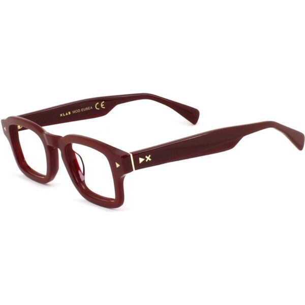 Occhiali vista  Xlab Mod. eubea antiriflesso cod. colore bordeaux Uomo Squadrata Bordeaux