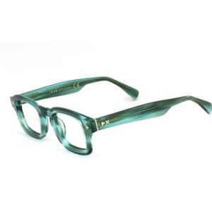 Occhiali vista  Xlab Mod. eubea antiriflesso cod. colore verde striato trasparente Uomo Squadrata Verde strisciato