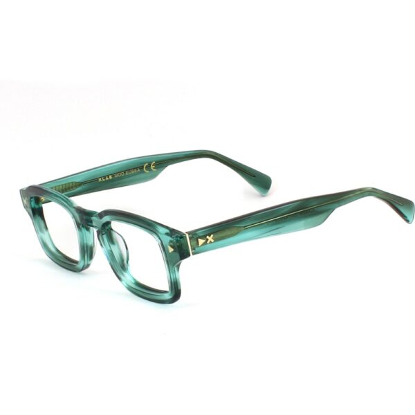 Occhiali da sole  Xlab Mod. eubea fotocromatico cod. colore verde striato trasparente / lenti neutre fotoc. brown Unisex Squadrata Verde strisciato