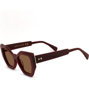 Occhiali da sole  Xlab Mod. lombok cod. colore bordeaux / marrone polarizzato Donna Cat eye Bordeaux