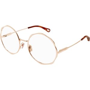 Occhiali vista  Chloé Ch0185o cod. colore 005 Donna Rotonda Oro