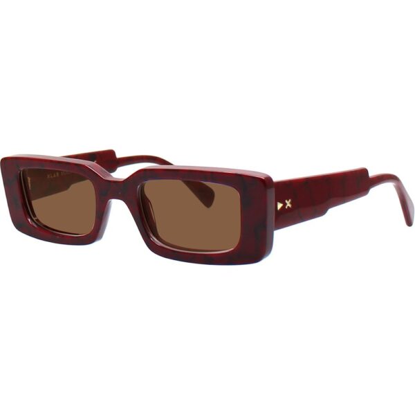 Occhiali da sole  Xlab Mod. timor cod. colore rosso marmo / marrone polarizzato Donna Squadrata Marmo bordeaux