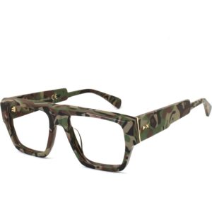 Occhiali vista  Xlab Mod. wrangel antiriflesso cod. colore verde mimetico Unisex Squadrata Verde