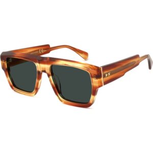 Occhiali da sole  Xlab Mod. wrangel cod. colore marrone striato/g15 polarizzato Unisex Squadrata Marrone