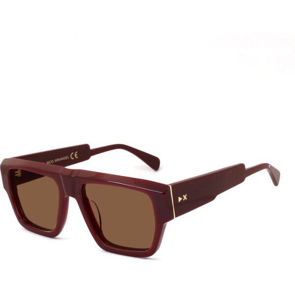 Occhiali da sole  Xlab Mod. wrangel cod. colore bordeaux/marrone polarizzato Unisex Squadrata Bordeaux