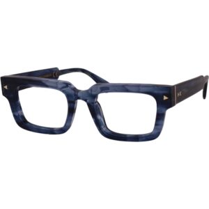 Occhiali da vista  Xlab Mod. gambier antiriflesso cod. colore blu striato Unisex Squadrata Blu striato