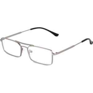 Occhiali vista  Xlab Mod. mauritius antiriflesso cod. colore argento / lenti neutre antiriflesso Unisex Squadrata Argento