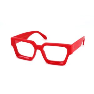 Occhiali vista  Xlab Mod. praslin antiriflesso cod. colore rosso / lenti neutre antiriflesso Unisex Squadrata Rosso