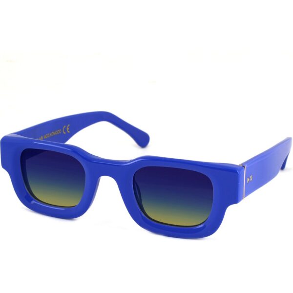 Occhiali da sole  Xlab Mod. komodo cod. colore blu / cobalto giallo polarizzato Unisex Squadrata Blu