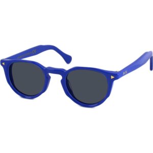 Occhiali da sole  Xlab Mod. sanblas cod. colore blu / fumo polarizzato Unisex Rotonda Blu