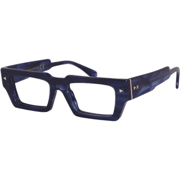 Occhiali da vista  Xlab Mod. auckland antiriflesso cod. colore blu striato Unisex Squadrata Blu striato