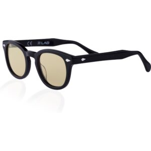 Occhiali da sole  Xlab 8004 stile moscot cod. colore 01 nero/6265 marrone polarizzato Unisex Panthos Nero