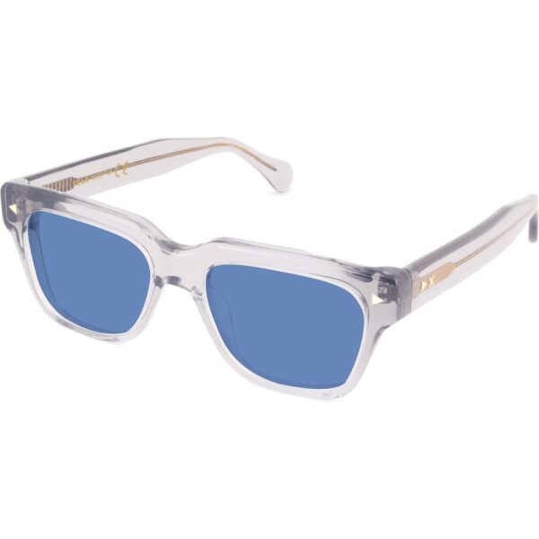 Occhiali da sole  Xlab Mod. fiji cod. colore trasparente / 6263 azzurro polarizzato Unisex Squadrata Trasparente