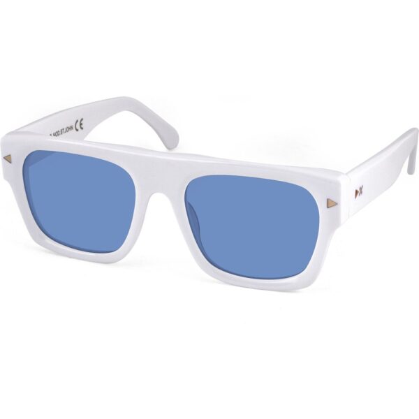 Occhiali da sole  Xlab Mod. st. john cod. colore bianco lucido / azzurro polarizzato Unisex Avvolgente Bianco