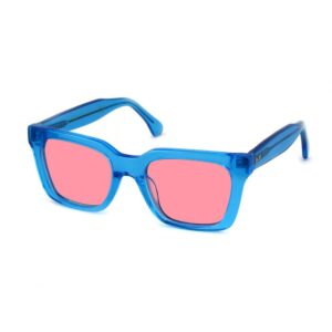 Occhiali da sole  Xlab Mod. panarea cod. colore blu trasparente / rosa polarizzato Unisex Squadrata Blu