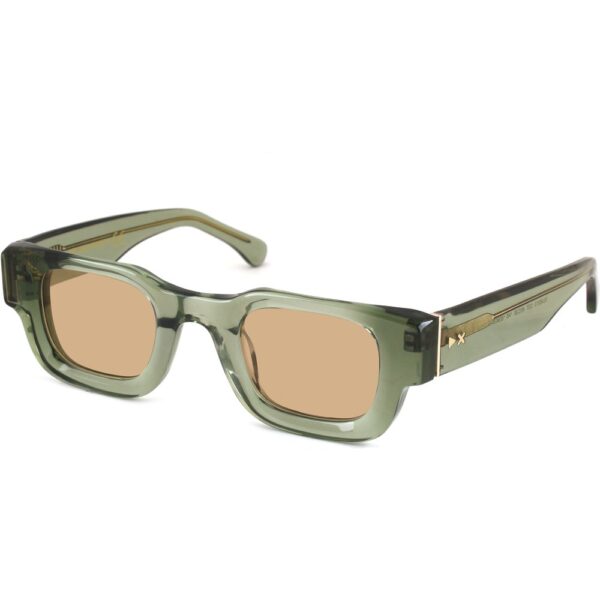 Occhiali da sole  Xlab Mod. komodo cod. colore verde trasp. / marrone polarizzato Unisex Squadrata Verde