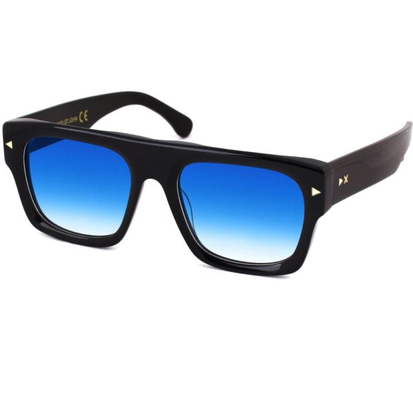 Occhiali da sole  Xlab Mod. st. john cod. colore nero lucido / azzurro sfumato Unisex Avvolgente Nero