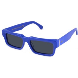 Occhiali da sole  Xlab Mod. half moon cod. colore blu / fumo polarizzato Unisex Squadrata Blu