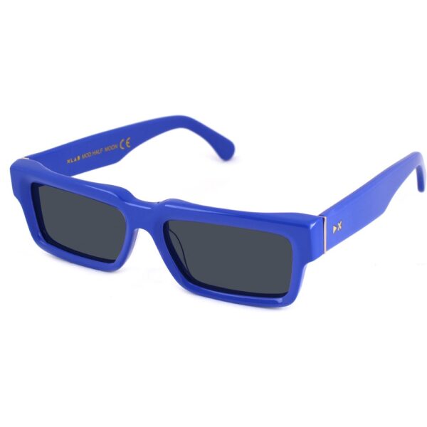 Occhiali da sole  Xlab Mod. half moon cod. colore blu / fumo polarizzato Unisex Squadrata Blu