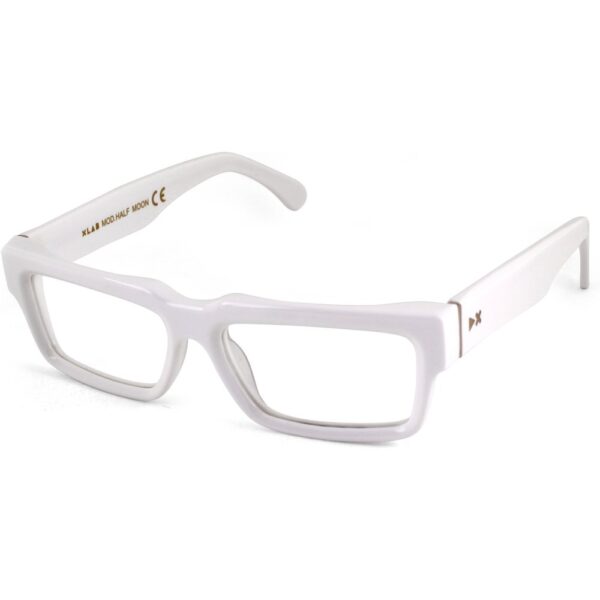 Occhiali vista  Xlab Mod. half moon antiriflesso cod. colore bianco / lenti neutre antiriflesso Unisex Squadrata Bianco