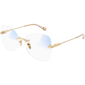 Occhiali da sole  Chloé Ch0136s cod. colore 001 Donna Farfalla Oro