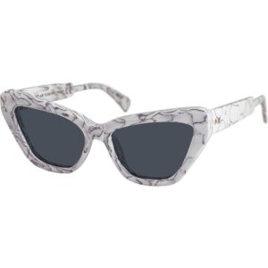 Occhiali da sole  Xlab Mod. panay cod. colore marmo bianco / fumo polarizzato Donna Cat eye Marmo bianco