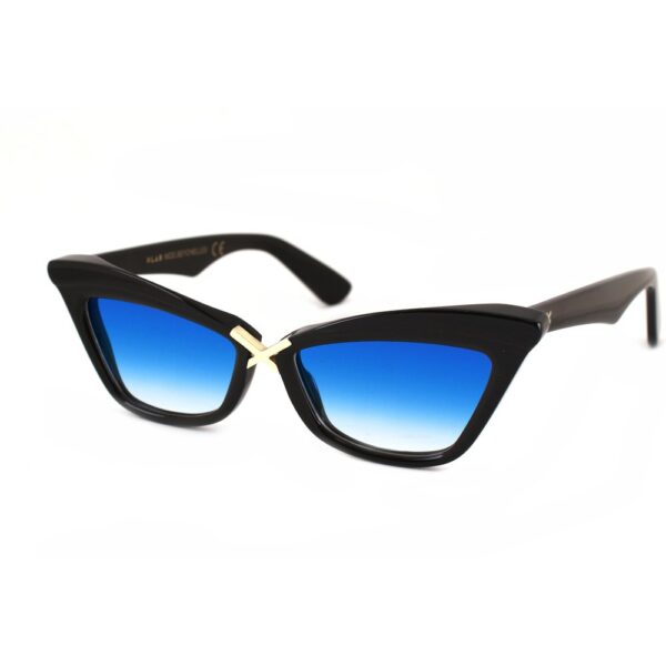 Occhiali da sole  Xlab Mod. seychelles cod. colore nero / azzurro sfumato Donna Cat eye Nero