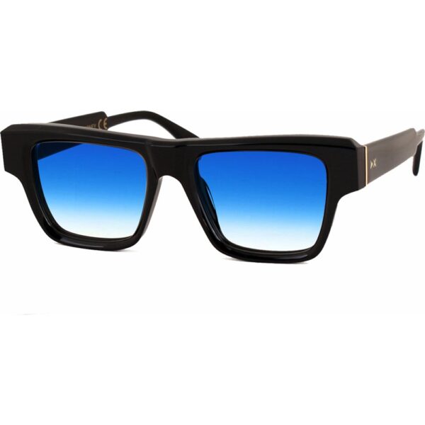 Occhiali da sole  Xlab Mod. carney cod. colore nero / azzurro sfumato Uomo Squadrata Nero