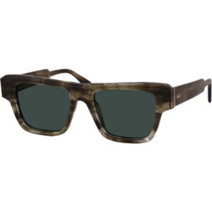 Occhiali da sole  Xlab Mod. carney cod. colore verde striato / g15 polarizzato Uomo Squadrata Verde strisciato